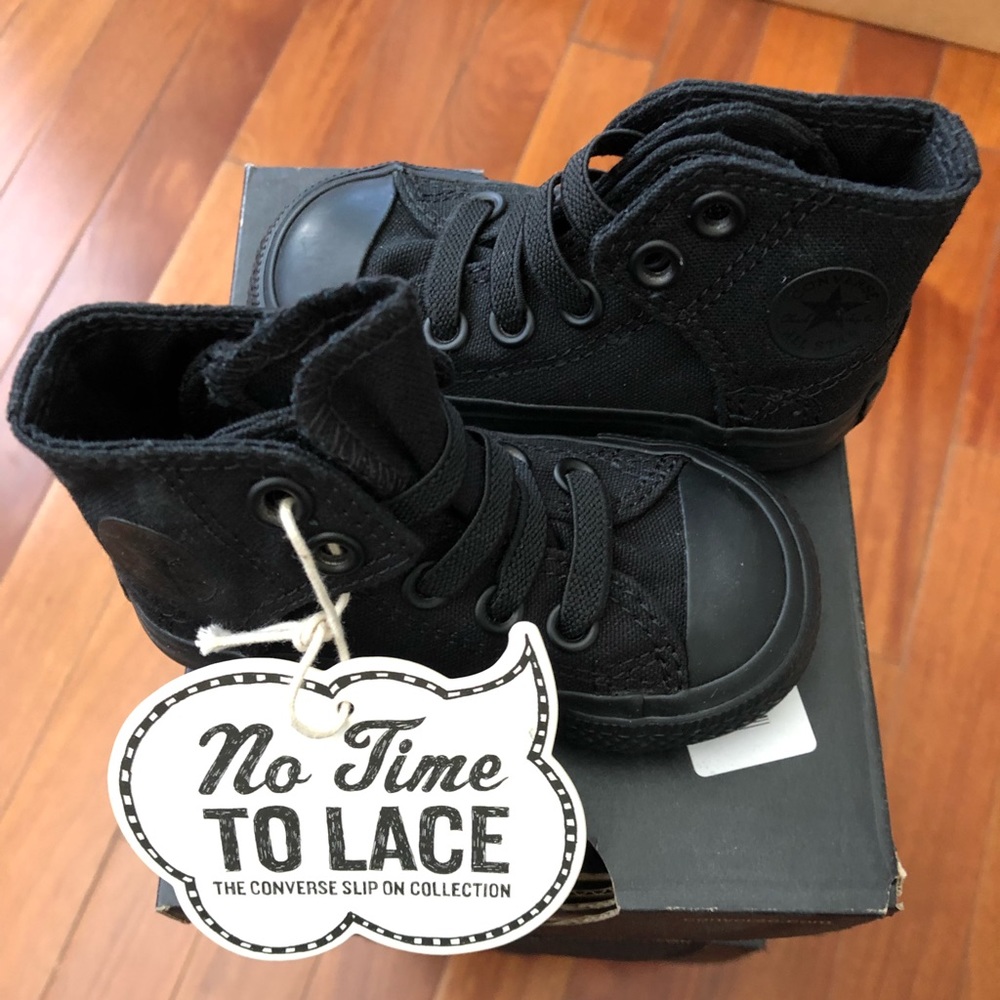 NEW Converse CT AS Easy Slip Black for Infants